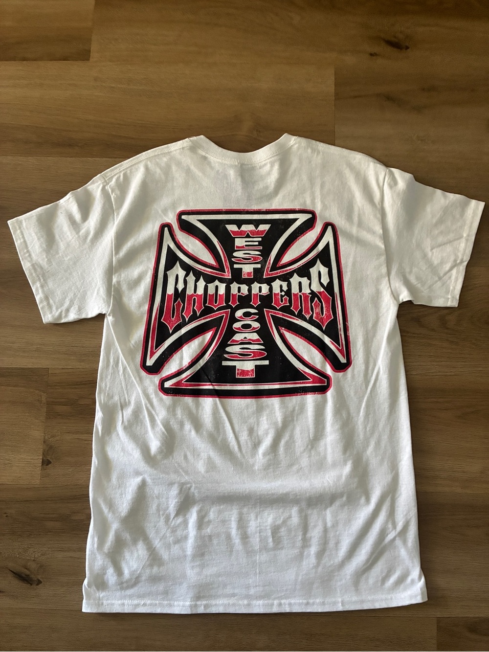 West Coast Choppers Iron Cross Graphic T-Shirt Biker Motorcycle Medium NWOT